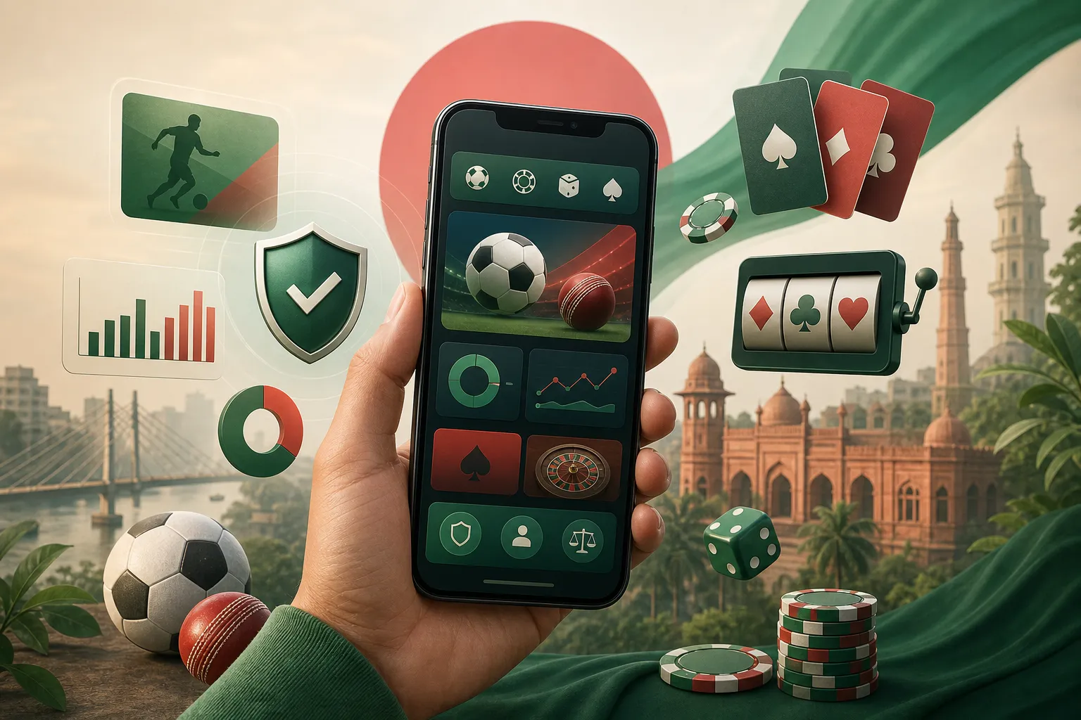 2222bet Bangladesh mobile casino and sports guide visual